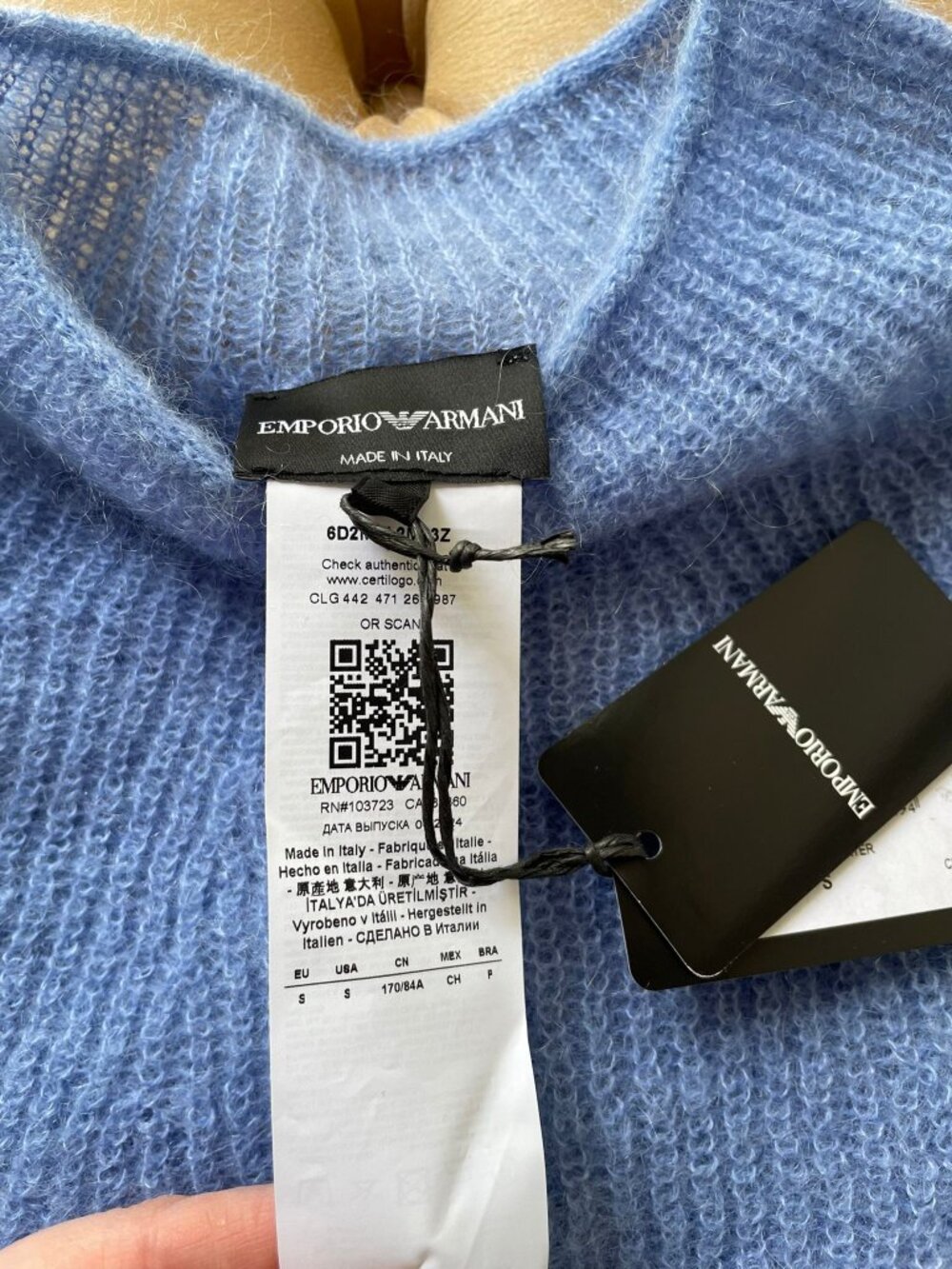 Emporio Armani Mohair Sweater Sz Small - Picture 2 of 9